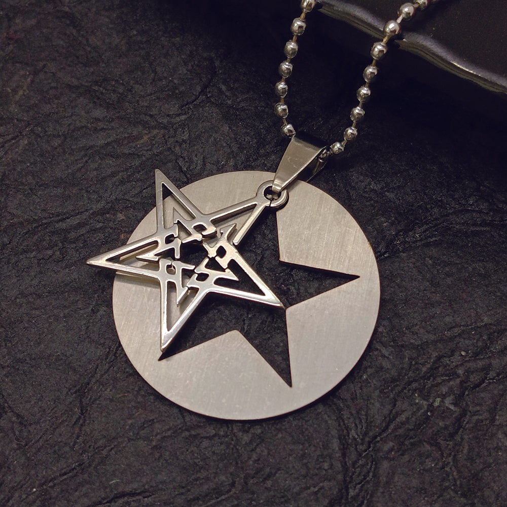 JewelMaze Star Chain Pendant For Men- 1404872
