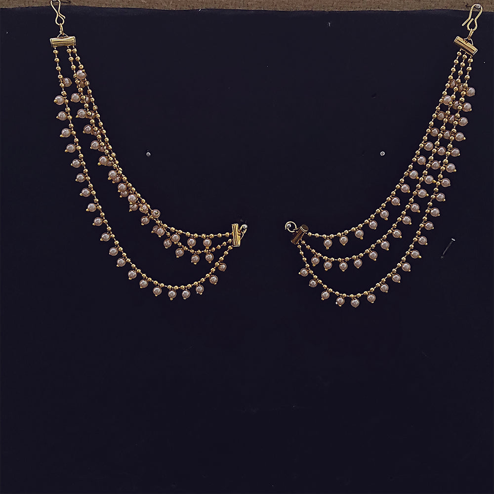 Gold Plated Three Line Kan Chain