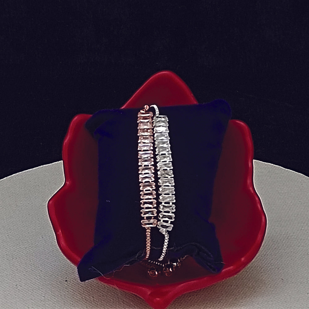 JewelMaze Crystal Stone Bracelet  Combo - 1404930