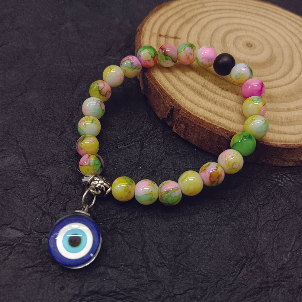 JewelMaze Multi Beads Evil Eye Bracelet