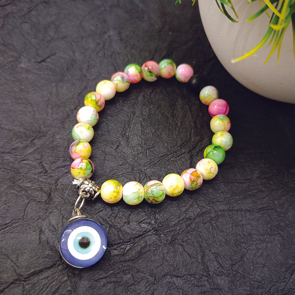 JewelMaze Multi Beads Evil Eye Bracelet