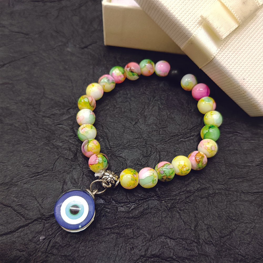 JewelMaze Multi Beads Evil Eye Bracelet