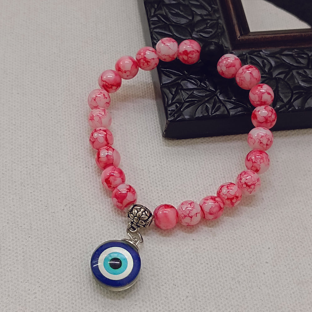 JewelMaze Red Beads Evil Eye Bracelet