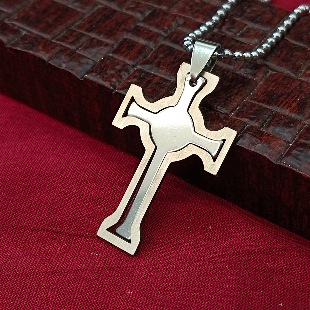 JewelMaze Cross Necklace for Men Women
