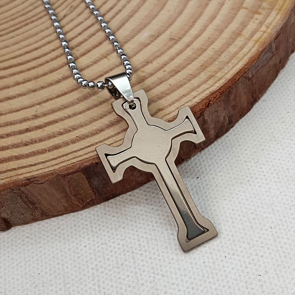 JewelMaze Cross Necklace for Men Women