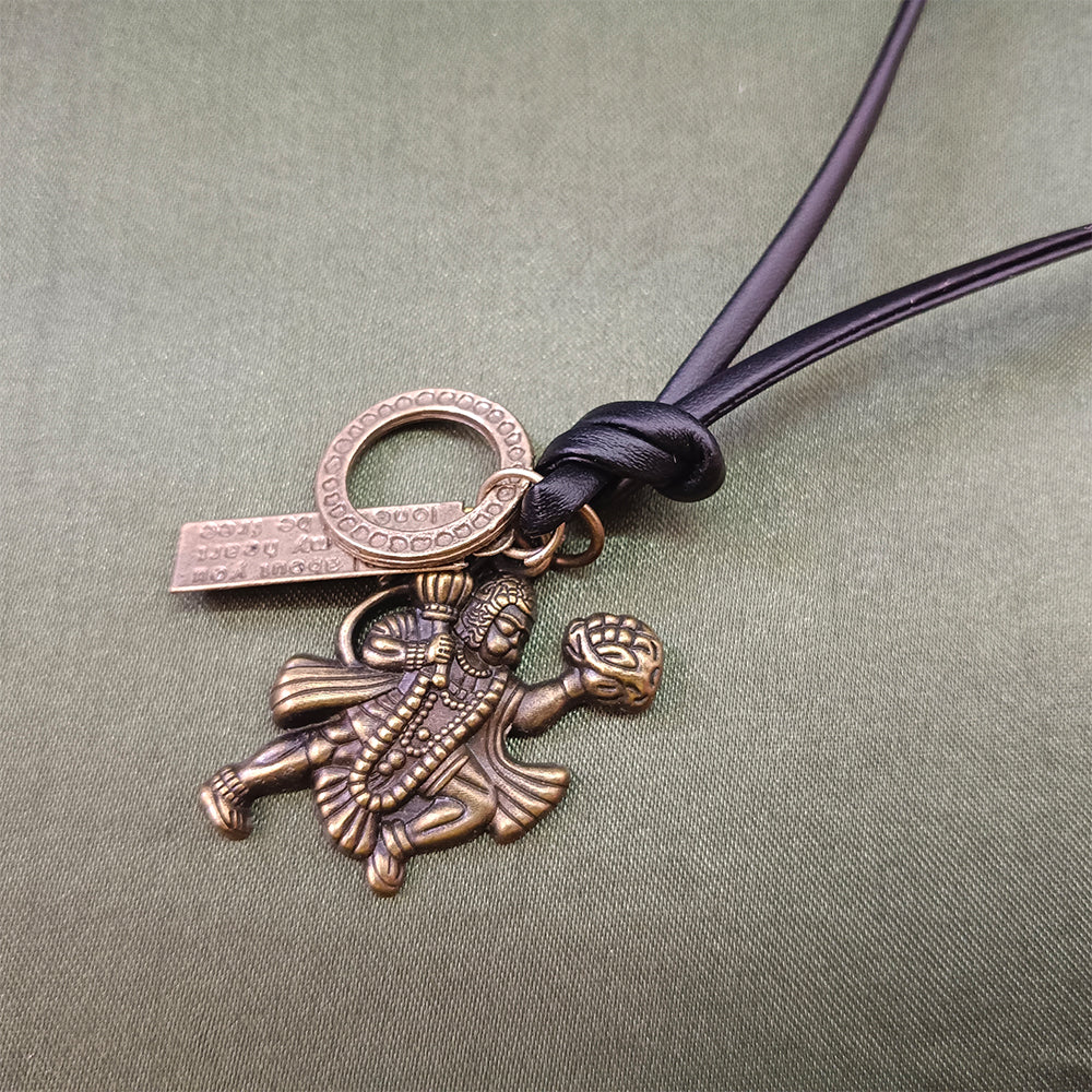 JewelMaze Hanuman Thread Pendent For Men