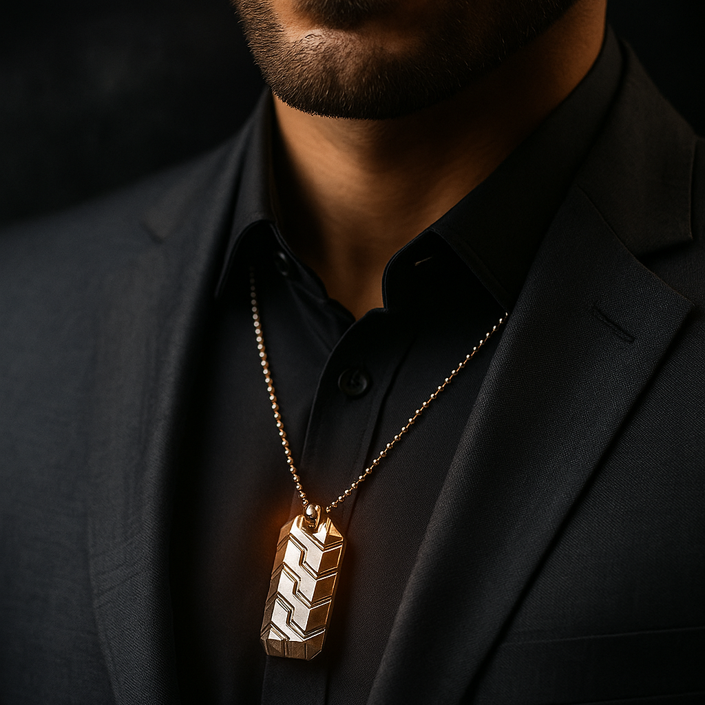 JewelMaze Stainless Steel Chain Pendant For Men