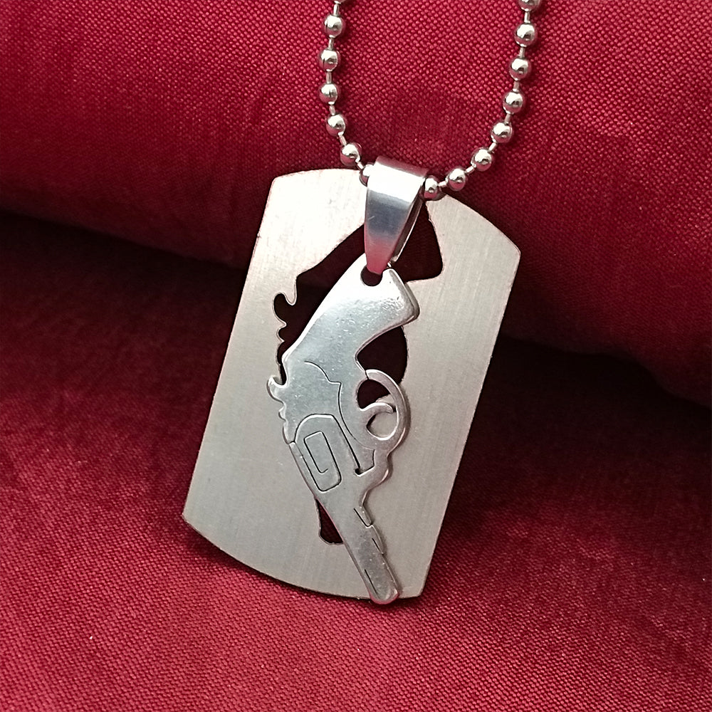 JewelMaze Gun Dog Chain Pendant For Men
