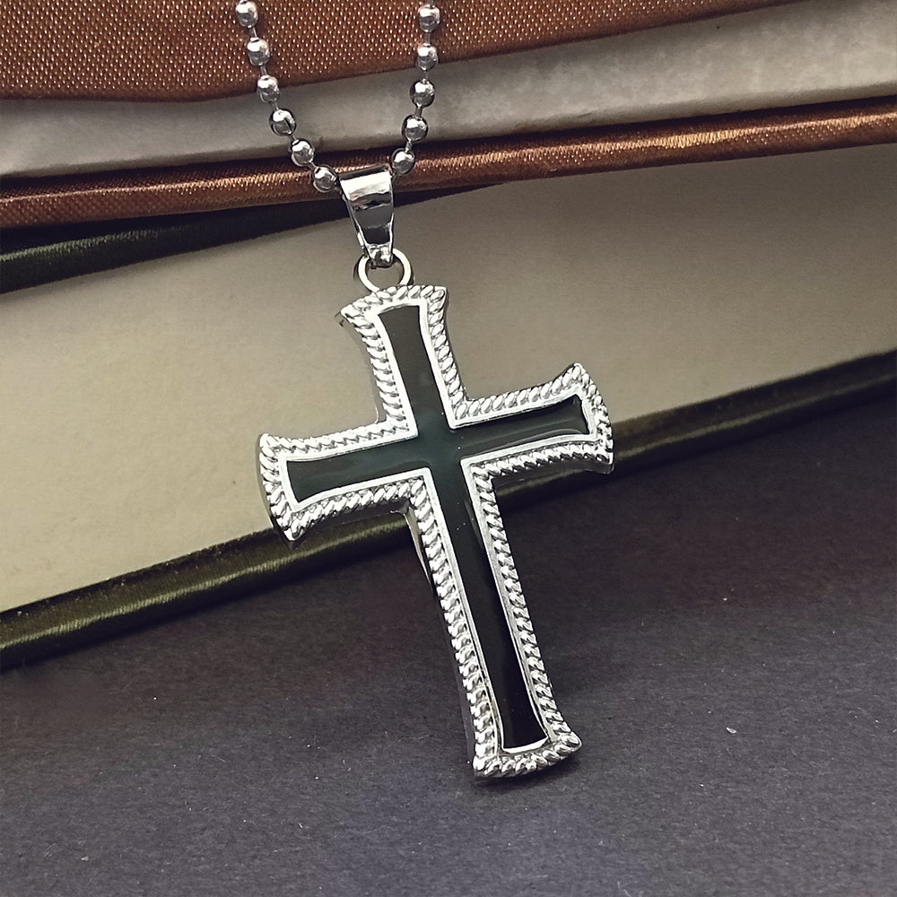 JewelMaze Religious Cross Pendant Chain Daily Wear Spiritual Necklace