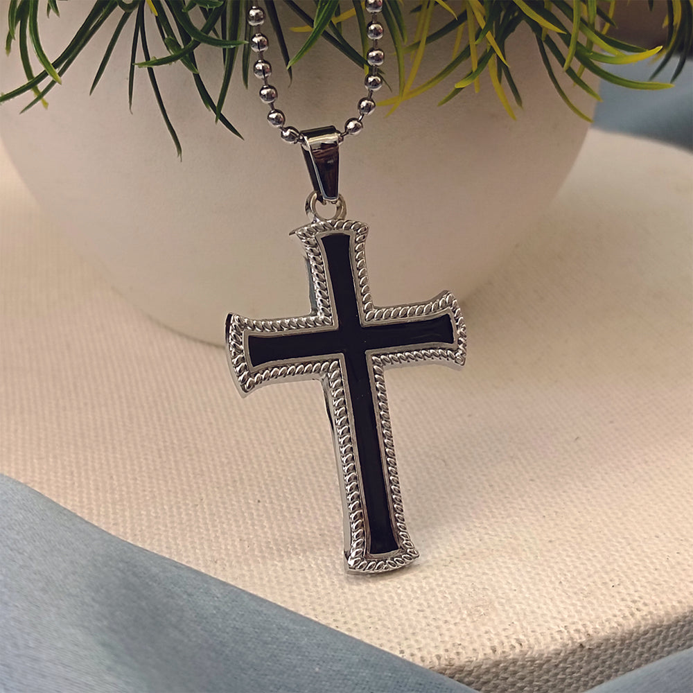 JewelMaze Religious Cross Pendant Chain Daily Wear Spiritual Necklace