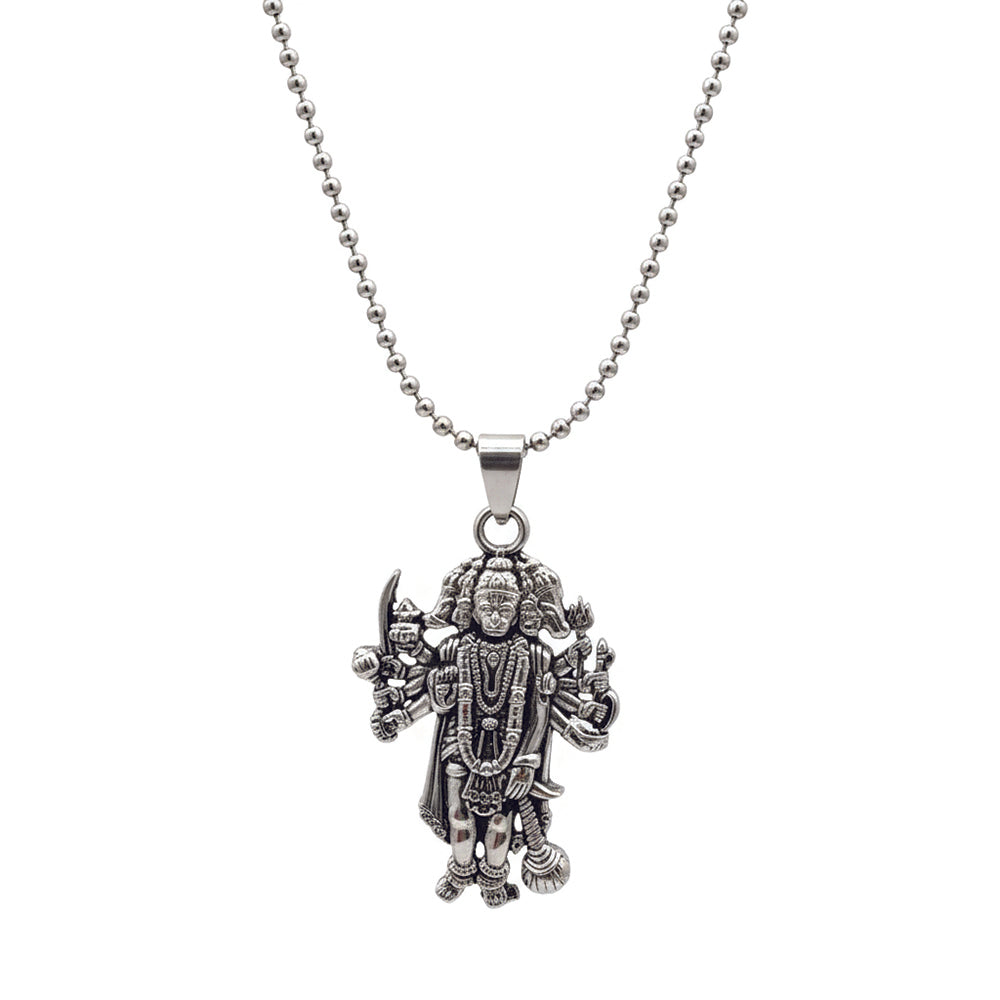 Jewelmaze Panchmukhi Hanuman Ji Divine Pendant with Chain