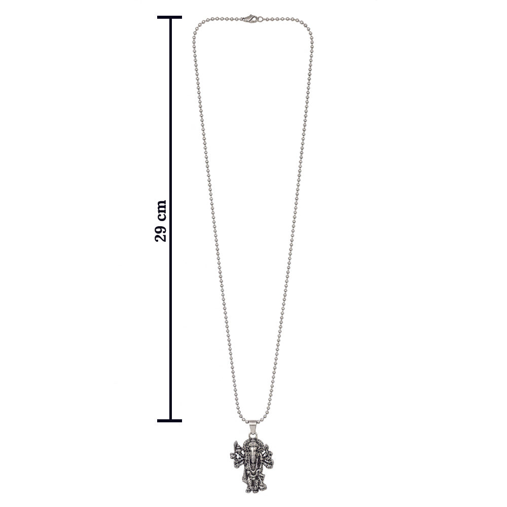 Jewelmaze Panchmukhi Hanuman Ji Divine Pendant with Chain