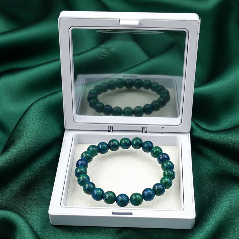JewelMaze Azurite Natural Stone Bracelet For Encouraging Positivity