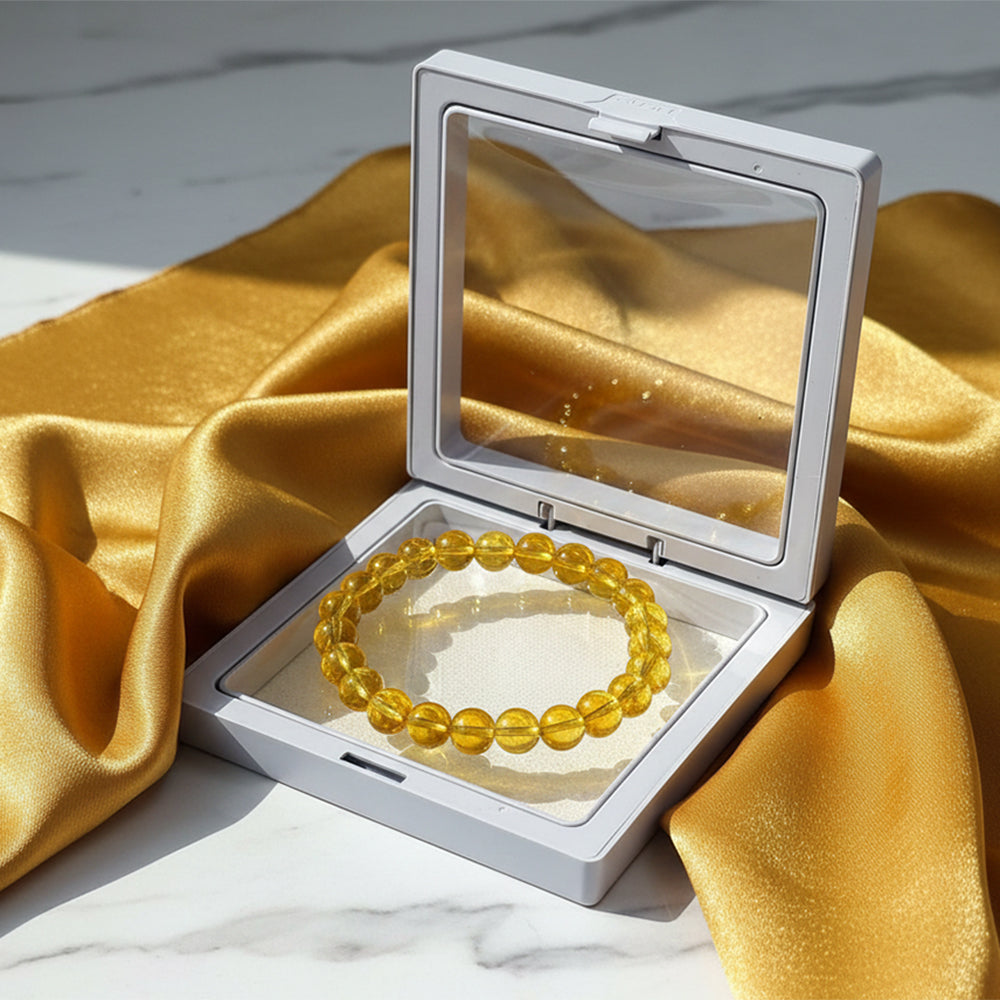 JewelMaze Citrine Natural Stone Bracelet