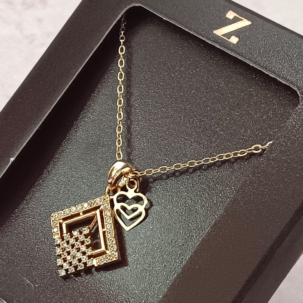 The Z Collection AD Diamond Chain Pack Of 2 Pendants - 12521002ML