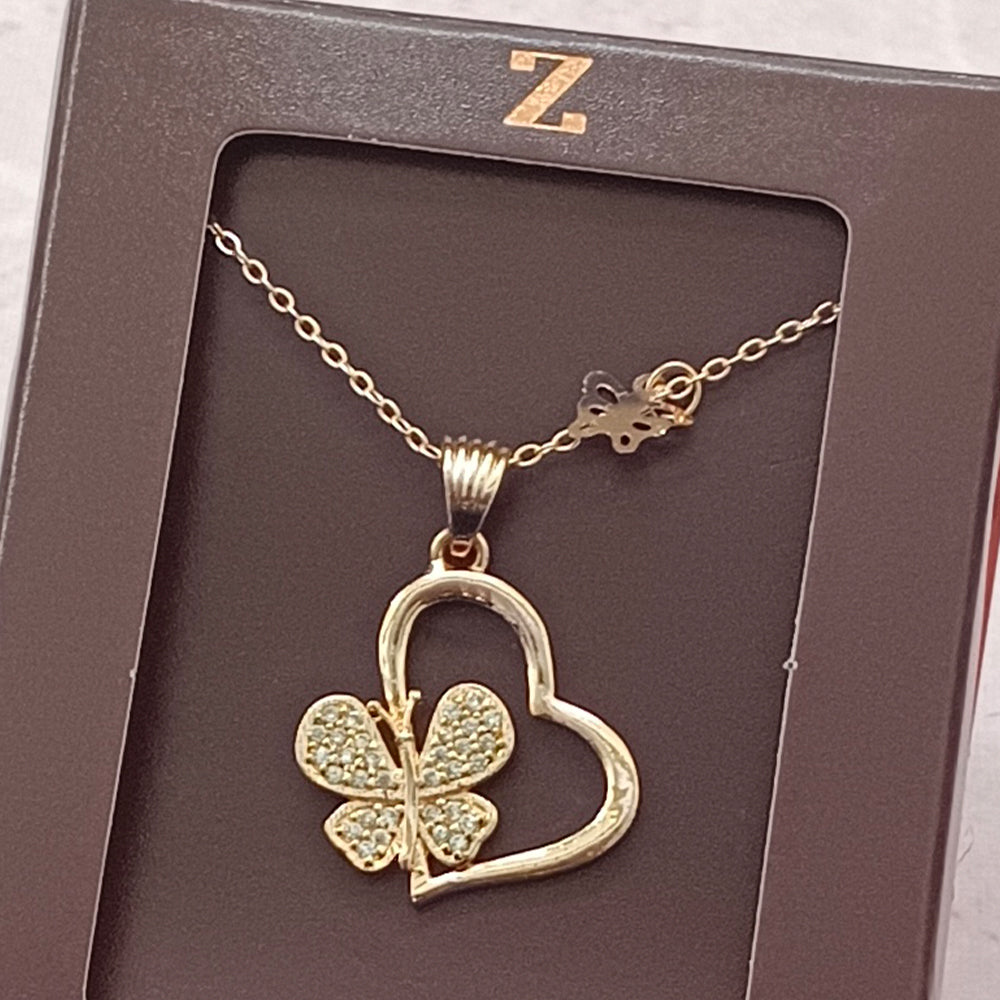 The Z Collection AD Diamond Butterfly Chain Pack Of 2 Pendants - 12521001ML