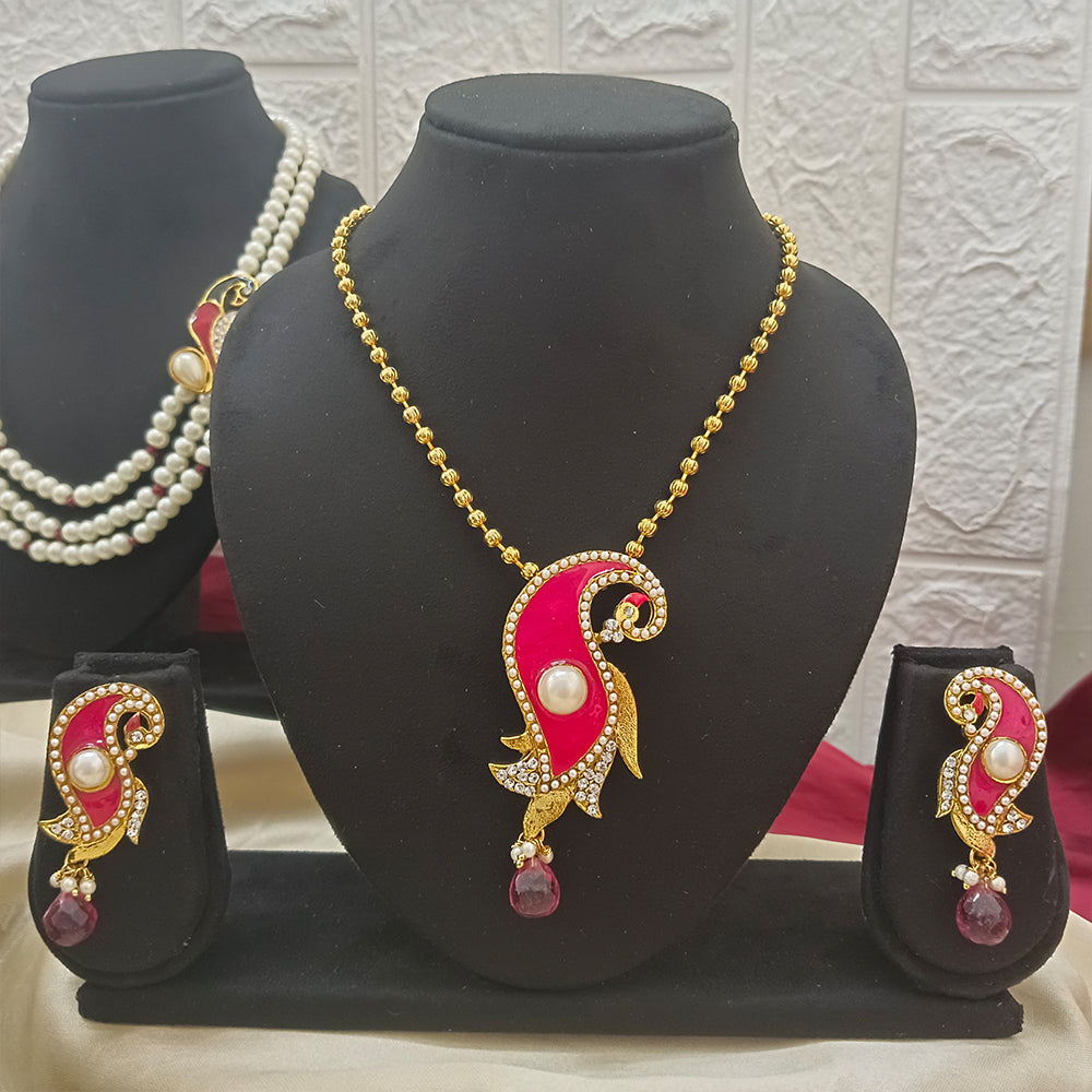 JewelMaze Set Of 3 Necklace Combo - 1005219