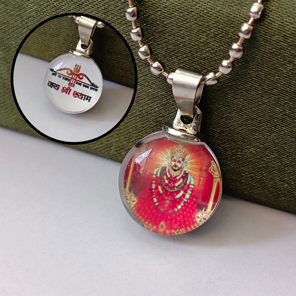 JewelMaze Jai Shree Shyam Baba Chain Pendant