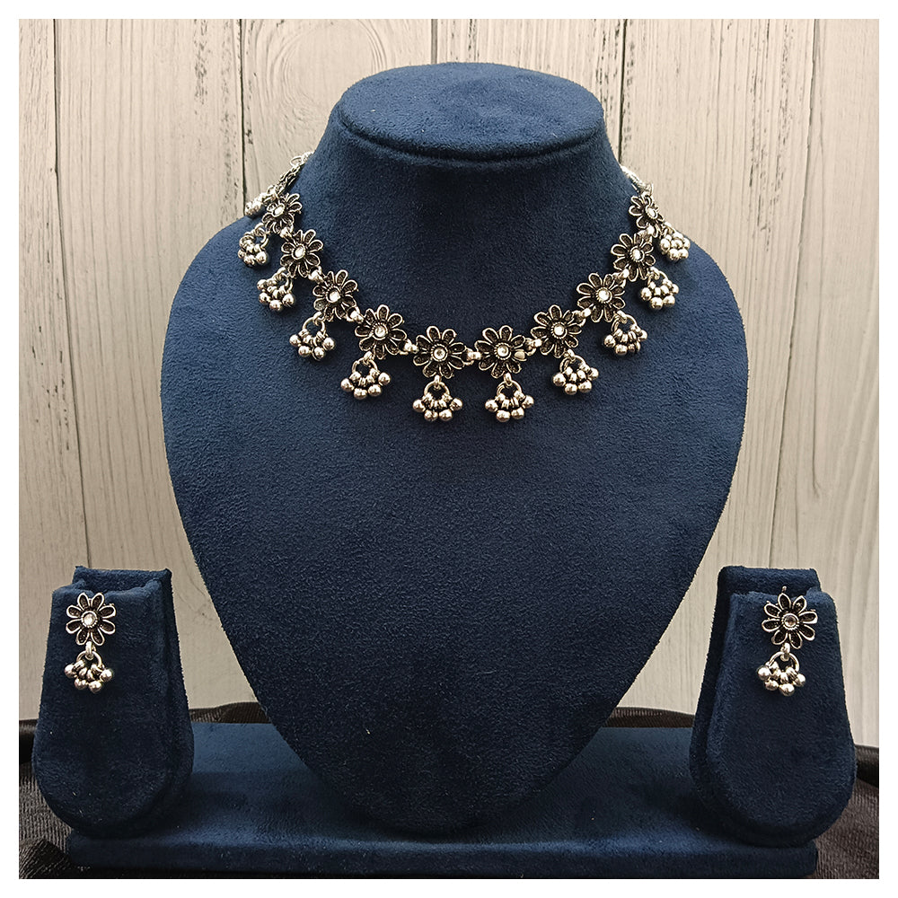 JewelMaze Set Of 5 Oxidized Necklace Combo - 1005192
