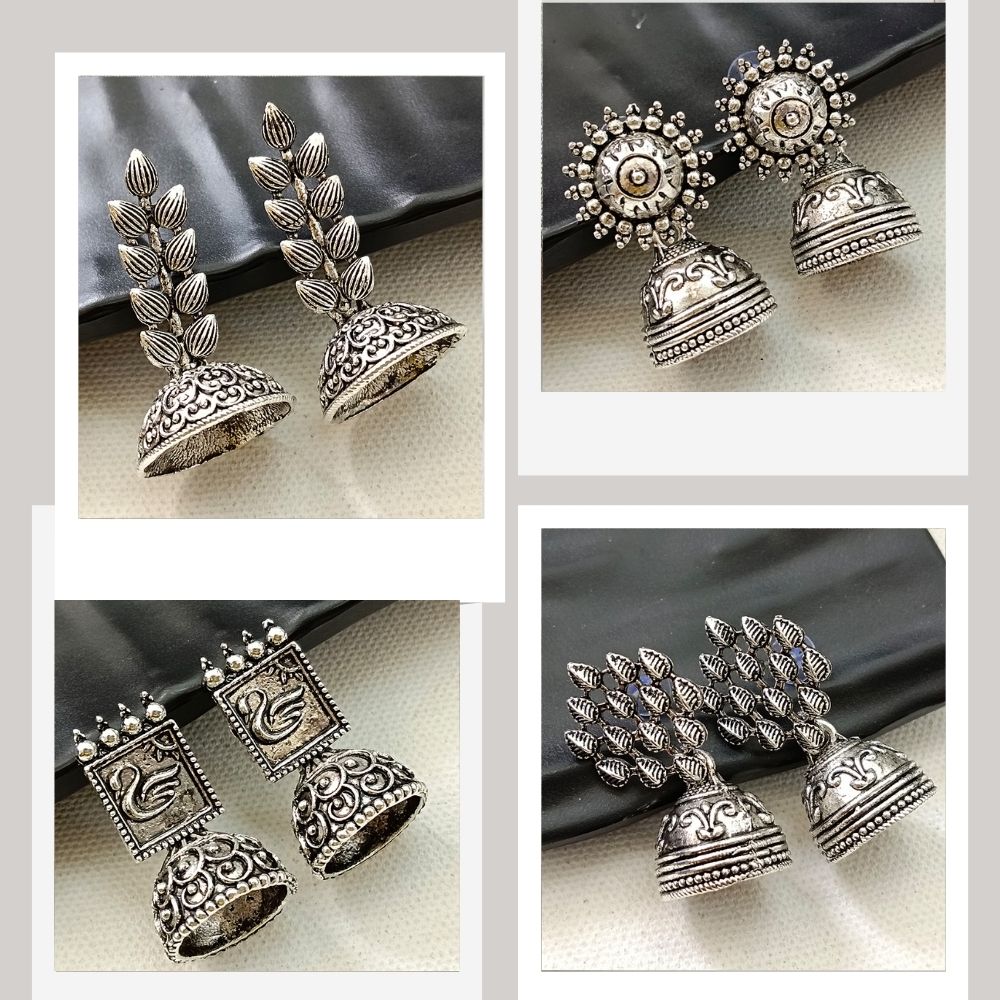 JewelMaze Set of 4 Earrings Combo