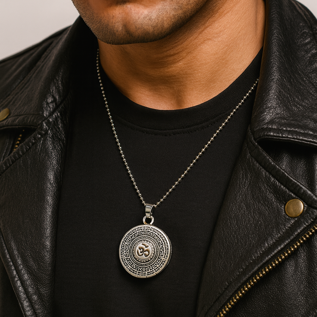 JewelMaze OM Chain Pendant For Men