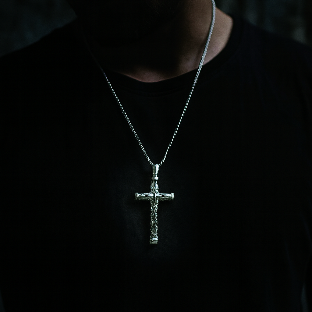 JewelMaze Cross Pendant For Men & Women Chain Pendants