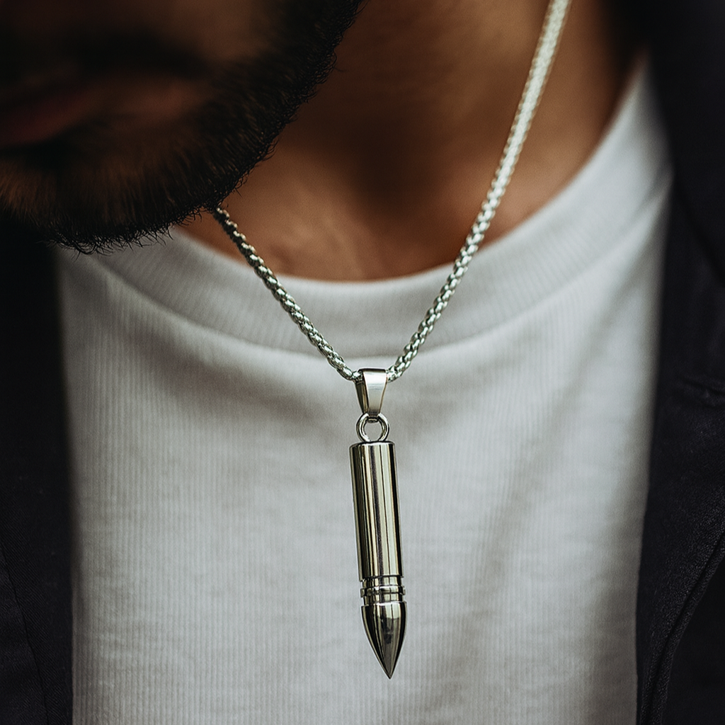JewelMaze Fashion Bullet Chain Pendant