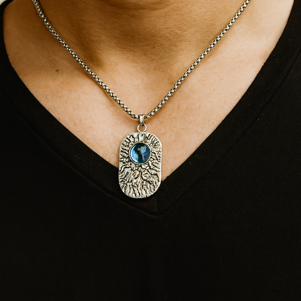 JewelMaze Dragon Devil's Eye Chain Pendant - 1404625