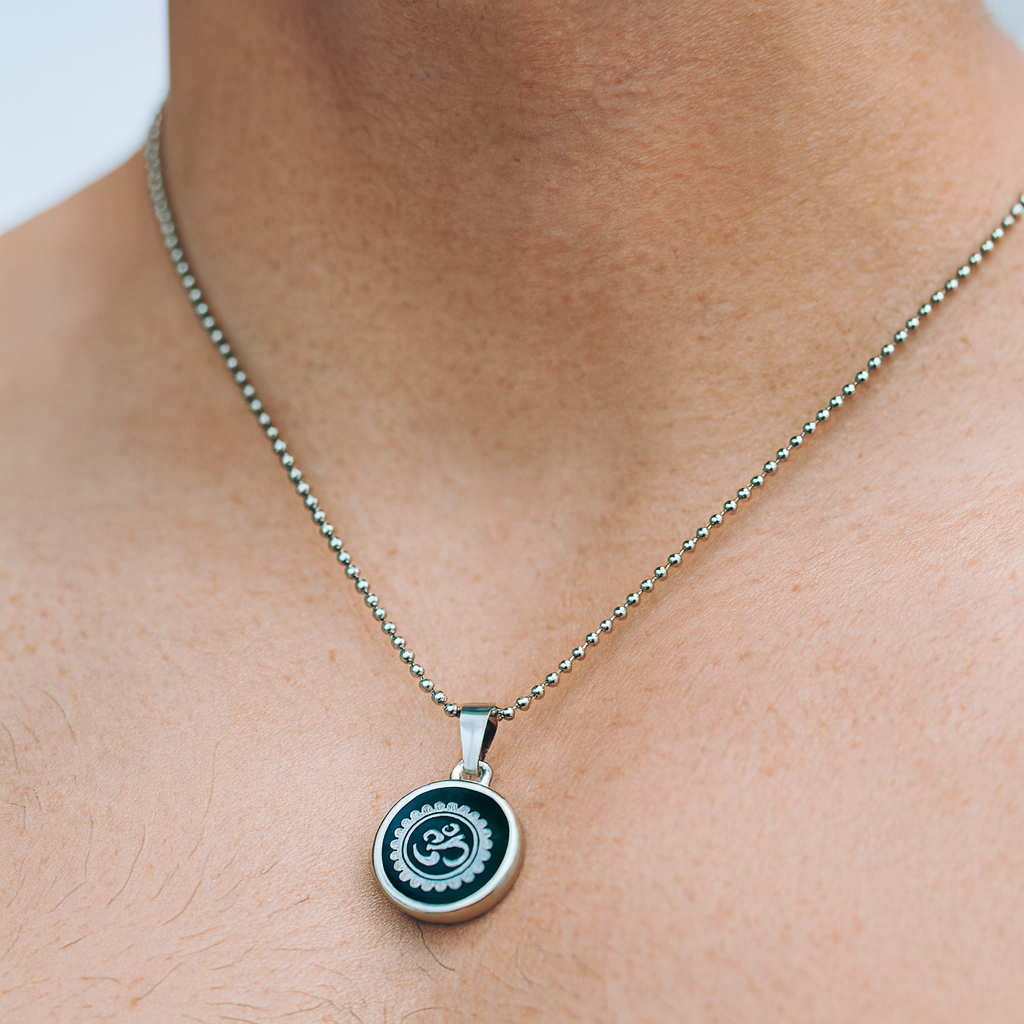 JewelMaze OM Chain Pendant For Men
