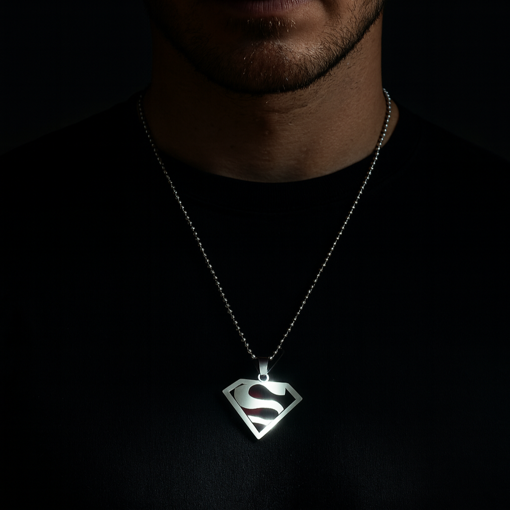 JewelMaze Superhero Superman Chain Pendant