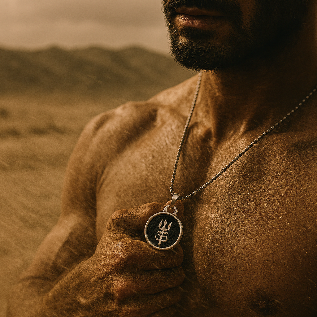 JewelMaze OM Chain Pendant For Men