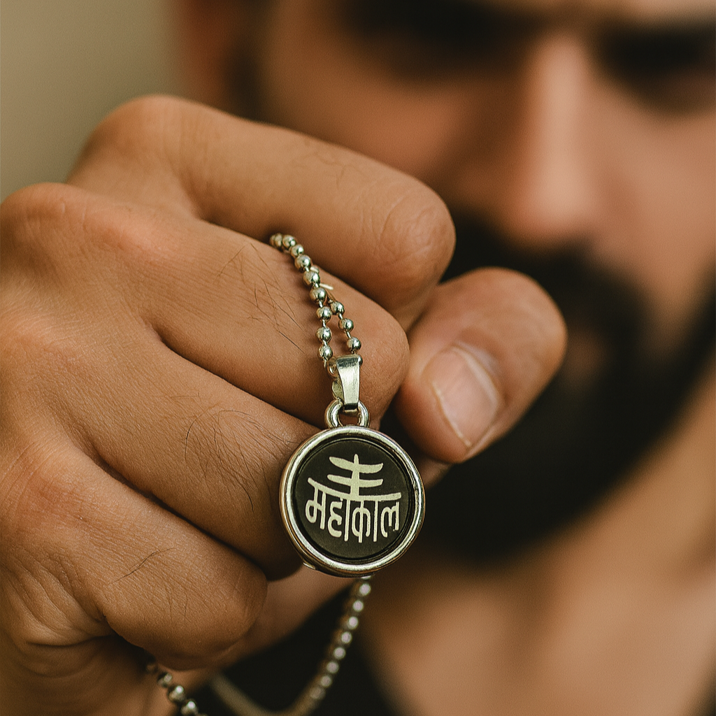 JewelMaze Mahakal Chain Pendant For Men