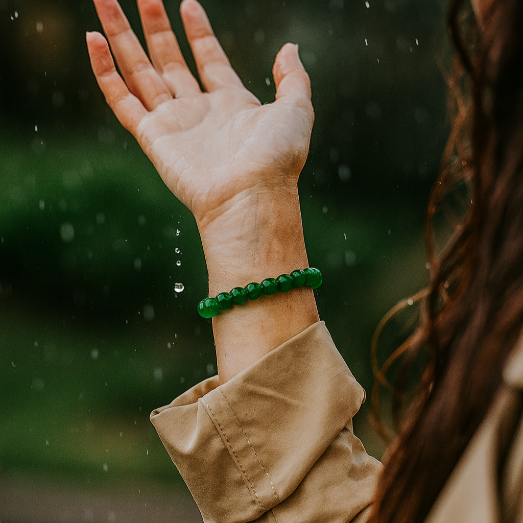 JewelMaze Green Aventurine Bracelet - 1404719