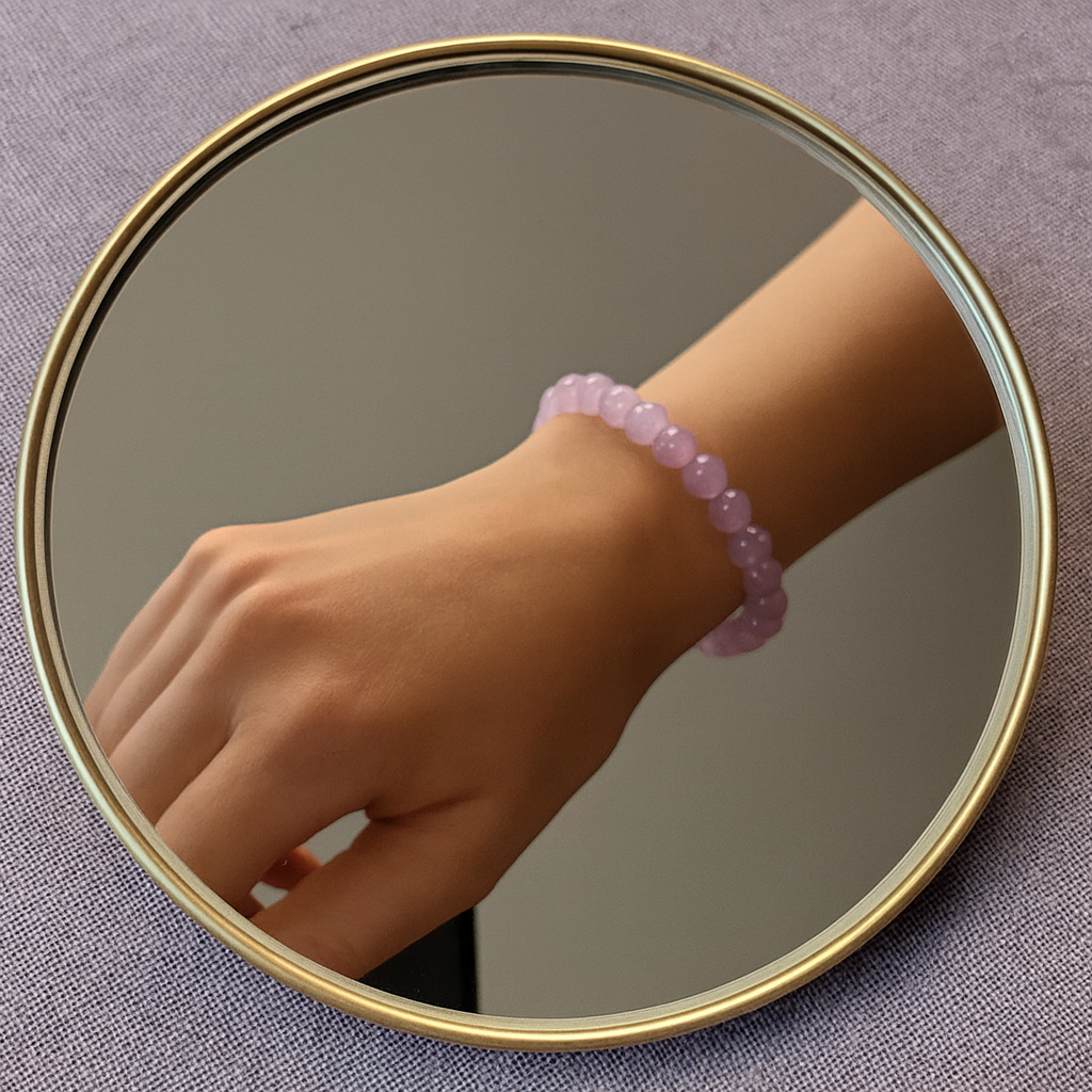 JewelMaze Amethyst Heart Bracelet - 1404703