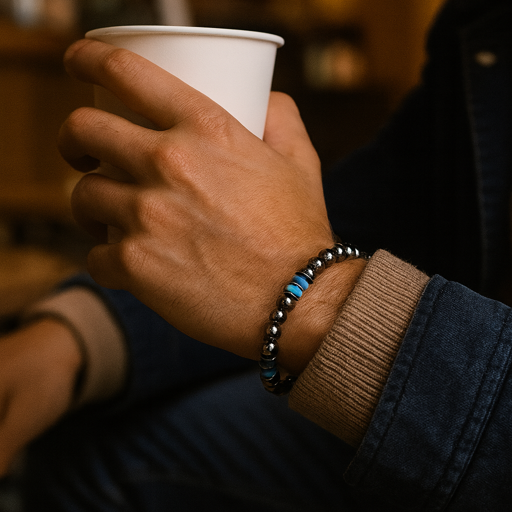 JewelMaze Black Gun Metal Bracelet