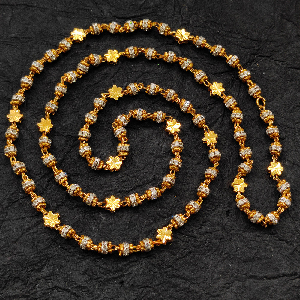 JewelMaze Stone Gold Plated Chain