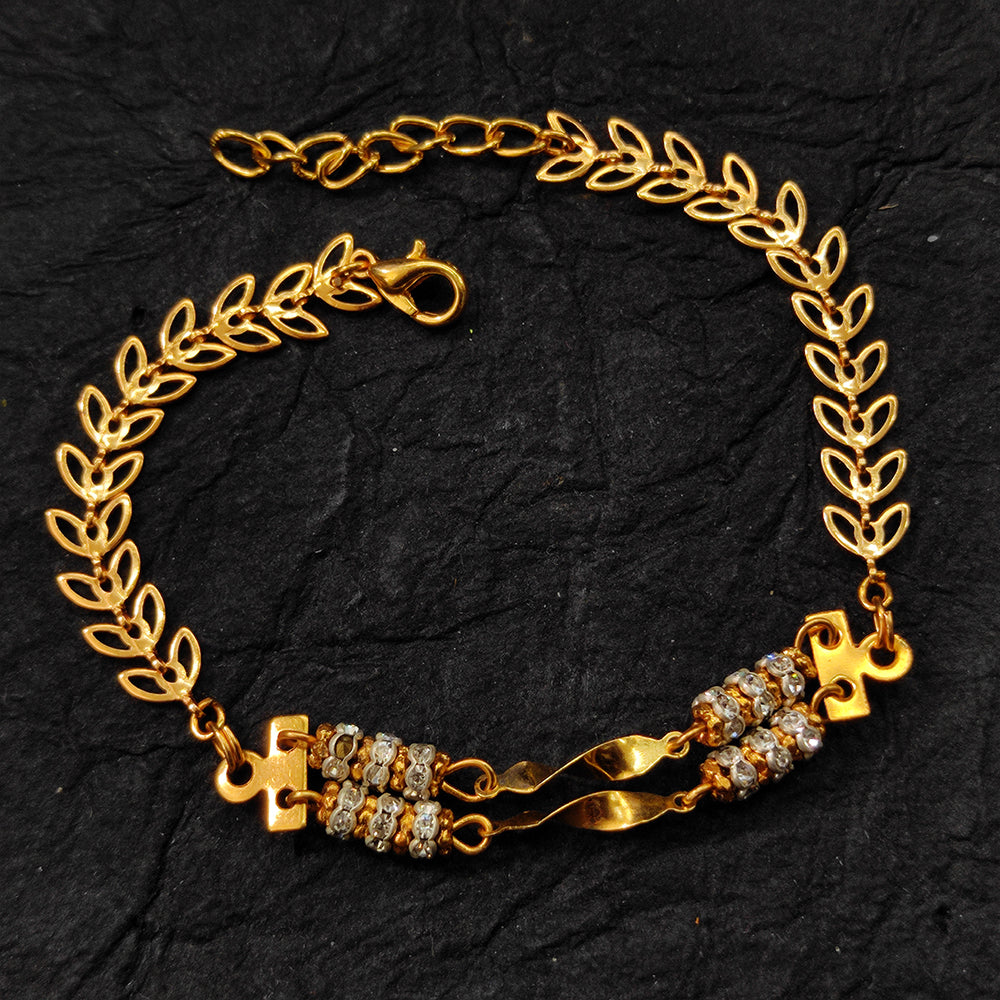 JewelMaze Gold Plated Austrian Stone Bracelet
