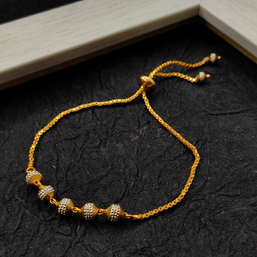 JewelMaze Austrian Stone 2 Tone Plated Bracelet