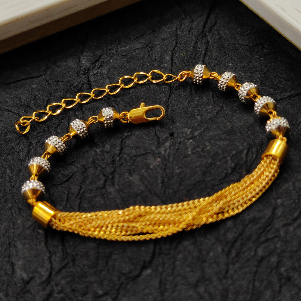 JewelMaze Austrian Stone 2 Tone Plated Bracelet