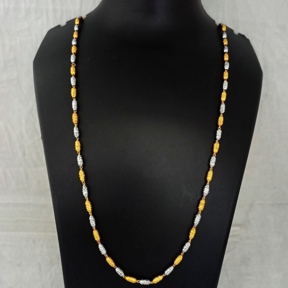 JewelMaze Traditional 2 Tone Gold Plated Chain