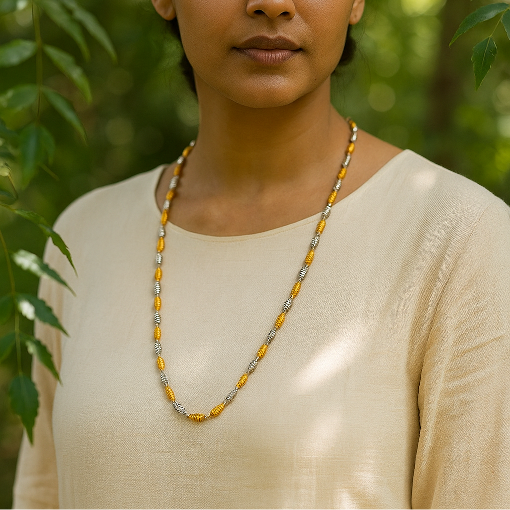 JewelMaze Traditional 2 Tone Gold Plated Chain