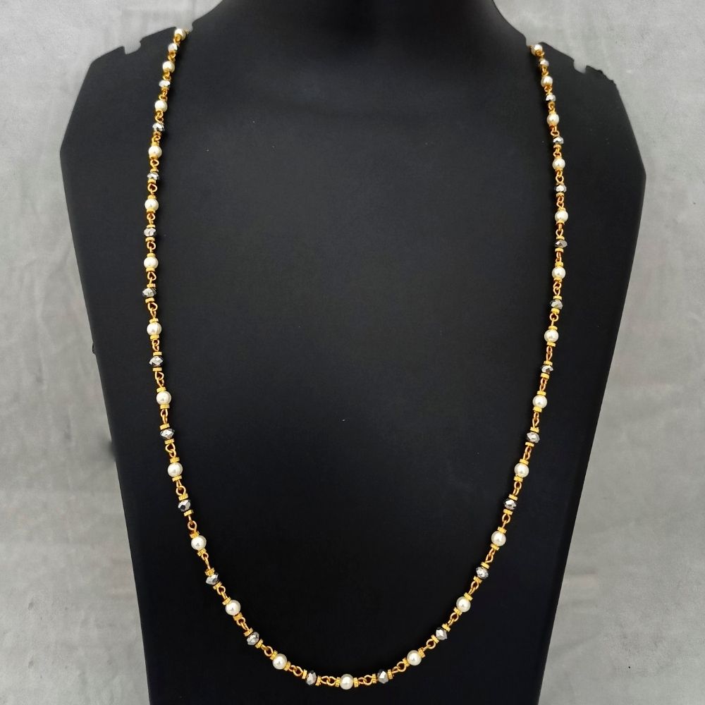 JewelMaze Traditional 2 Tone Gold Plated Chain