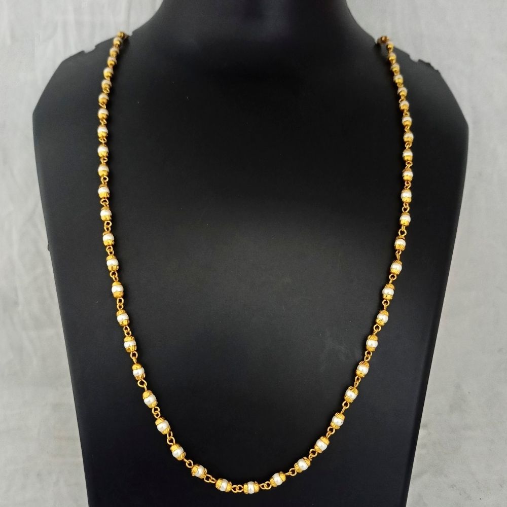 JewelMaze Traditional 2 Tone Gold Plated Chain