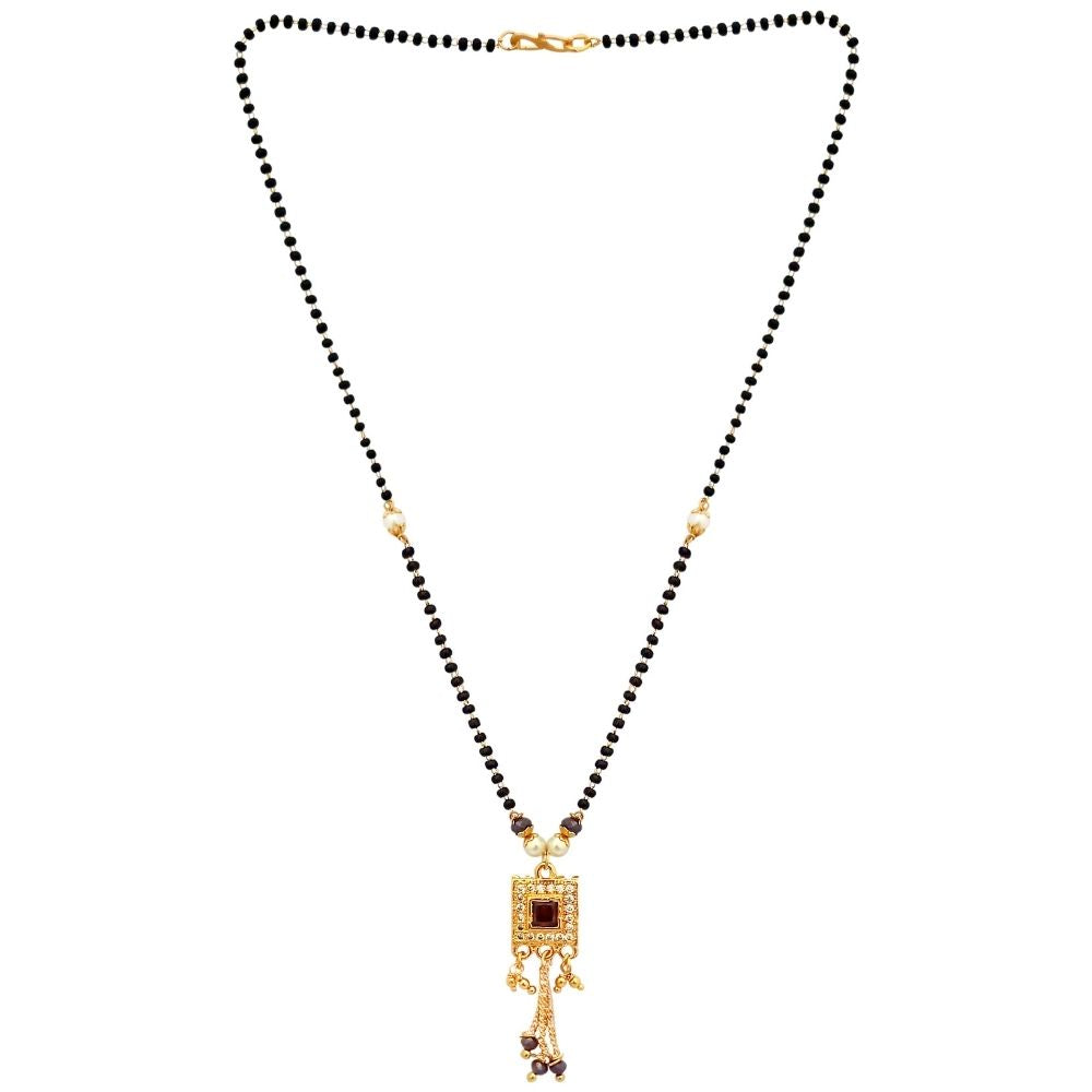 JewelMaze Traditional Austrian Stone Mangalsutra