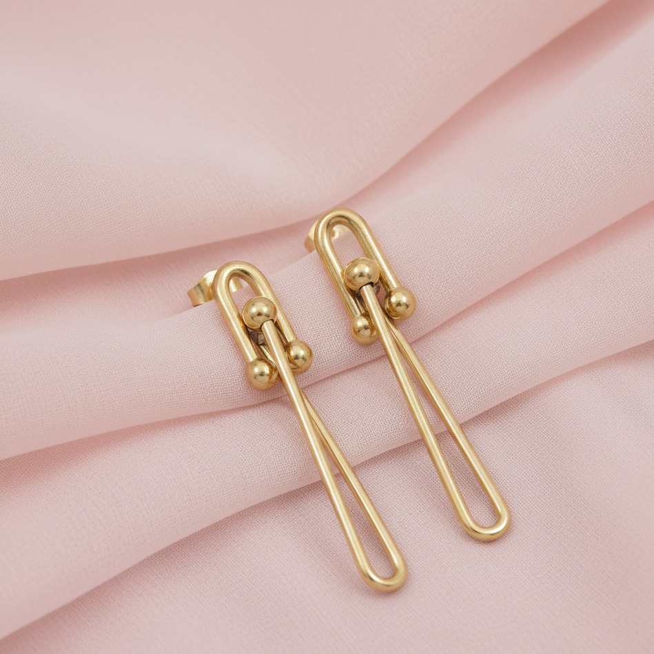 JewelMaze Demi Fine Anti Tarnish Dangler Earrings