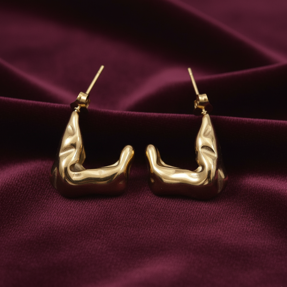 JewelMaze Demi Fine Anti Tarnish Stud Earrings