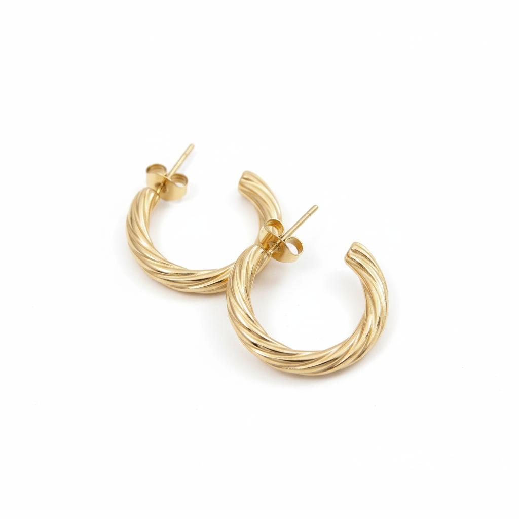 JewelMaze Demi Fine Anti Tarnish Stud Earrings