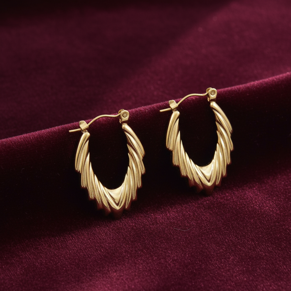 JewelMaze Demi Fine Anti Tarnish Stud Earrings