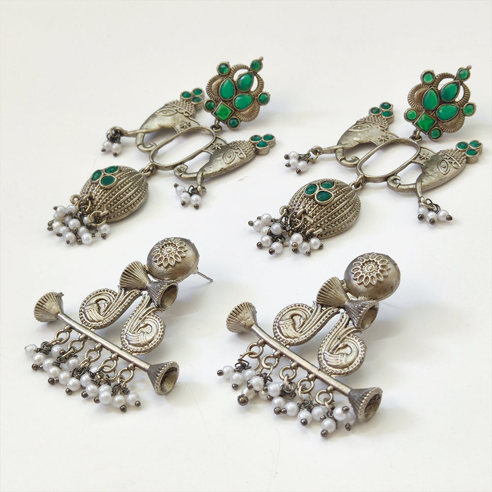 Bhavi Jewels Oxidized Earrings Combos