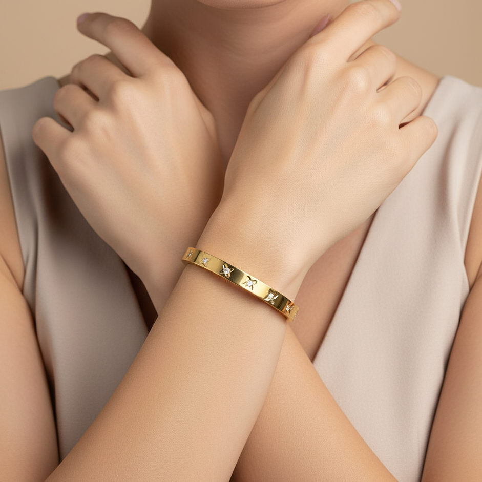 JewelMaze Demi Fine Anti Tarnish kada